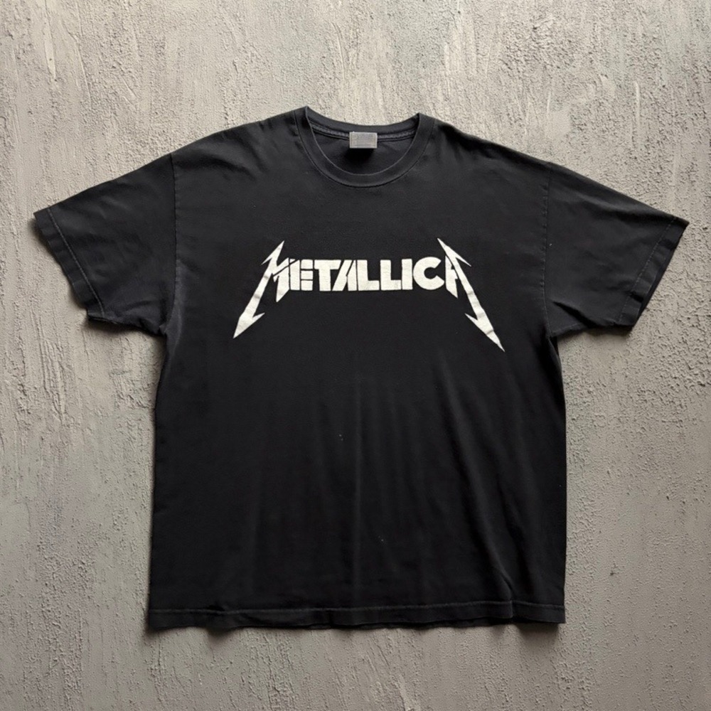 Vintage Metallica Shirt XL Black 2000s Y2K Band Tee Heavy Metal